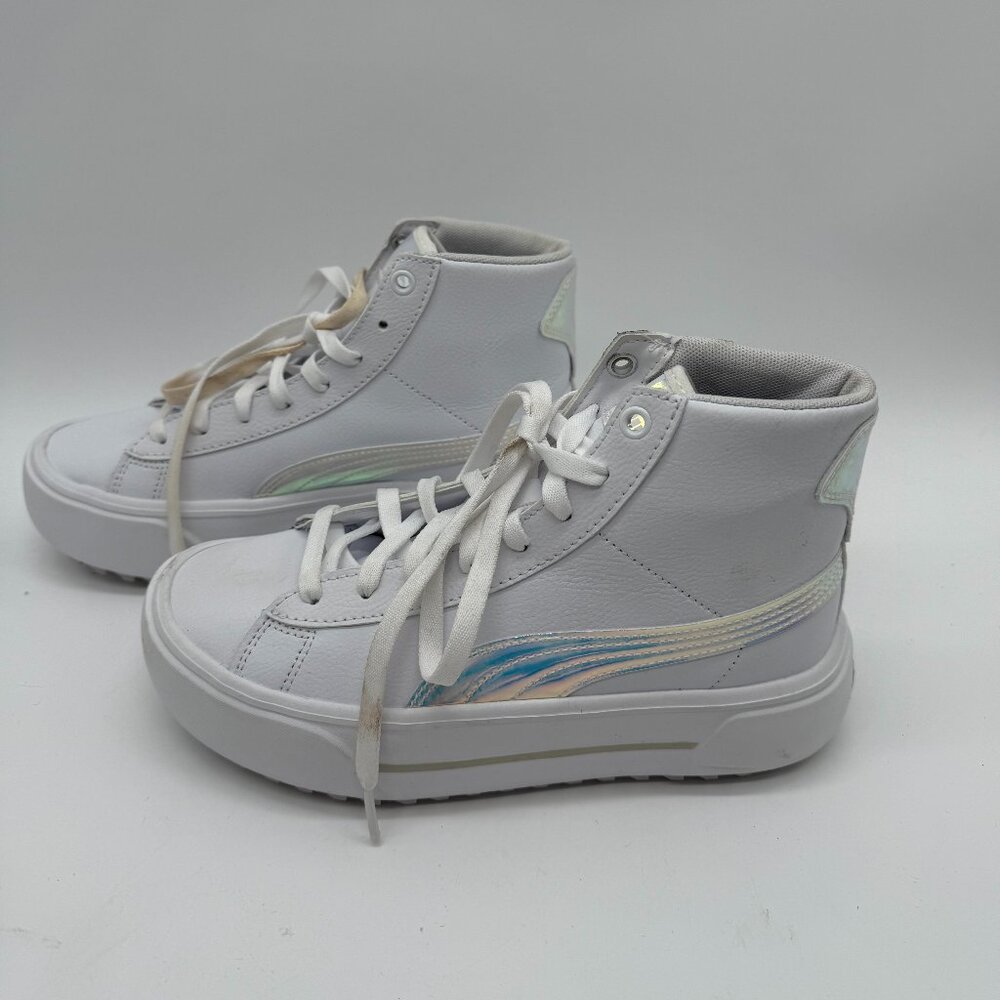 Puma Kaia Mid Irisistable Platform Shoes White Sneakers Shoes Women's Size 6